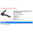 thumbnail image 2 of Front Idler Arm - Compatible with 1981 - 1993 Dodge D250 - TrueDrive, 2 of 2