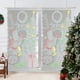thumbnail image 1 of Cortina de Encaje con Diseño de Árbol de Navidad de 198 X 99 Cm | Cortinas Blancas de Poliéster con Varillas Roscadas | Decoración Navideña de Muñeco de Nieve | Cortina Aislante Que Bloquea La Luz |, 1 of 6