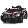 thumbnail image 2 of Topbuy 12V Electric Mercedes Benz  Licensed Kids Ride on Toy Car w/ Remote Black, 2 of 10