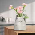 thumbnail image 5 of YIKA Halloween Decoration Cute Ghost Ceramic Flower Vase White Decorative Planter With Face Modern Decor For Fresh Flowers Nursery Room Halloween Ornaments, 5 of 7