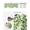 thumbnail image 5 of Tie Up Valance Curtain for Kitchen,Farm Lemon Leaves Rod Pocket Short Curtains Adjustable Tie-Up Shade Valances,Village Green Plants Fruits Window Treatment for Bathroom Living Room Bedroom, 5 of 8