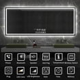 thumbnail image 4 of Anti-fog Smart Bath Mirror with Backlight Touch Control Switch Led Lighting Brightness Dimmable Fogless Bathroom Wall Mirrors My Lux Decor Round, 4 of 6