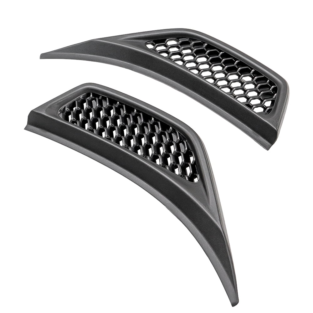 Hex Autoparts 2PCS Side Fender Air Vent Cover Trim Exterior Accessories foror 2007-2018 Jeep Wrangler JK & Unlimite Set of 2