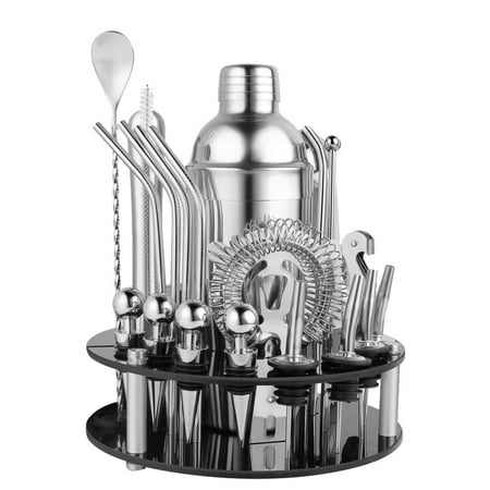 

Bartender Kit | Bar Kits For Bartender | 30-Piece Stainless Steel Cocktail Shaker Set With Acrylic Stand Professional Bar Tool For Drink Mixing Home Bar Party Cocktail Set
