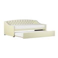 Zoey Tufted Upholstered Twin Daybed With Trundle by Hillsdale Living
