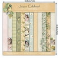 thumbnail image 3 of 12pcs Flower Little Angel Geometric Retro Pattern DIY Material Scrapbook Background Paper Non-self-adhesive 12*12in, 3 of 5