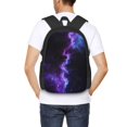 thumbnail image 4 of Easygdp Purple And Blue Nebula Mochila de Gran Capacidad Minimalista Ideal para Escuela, Viajes y Uso Diario, 4 of 6
