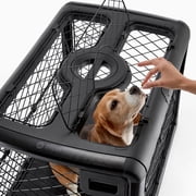 Diggs Revol Medium Dog Crate, Charcoal - Portable Travel Dog Crate with Collapsible Kennel Walls