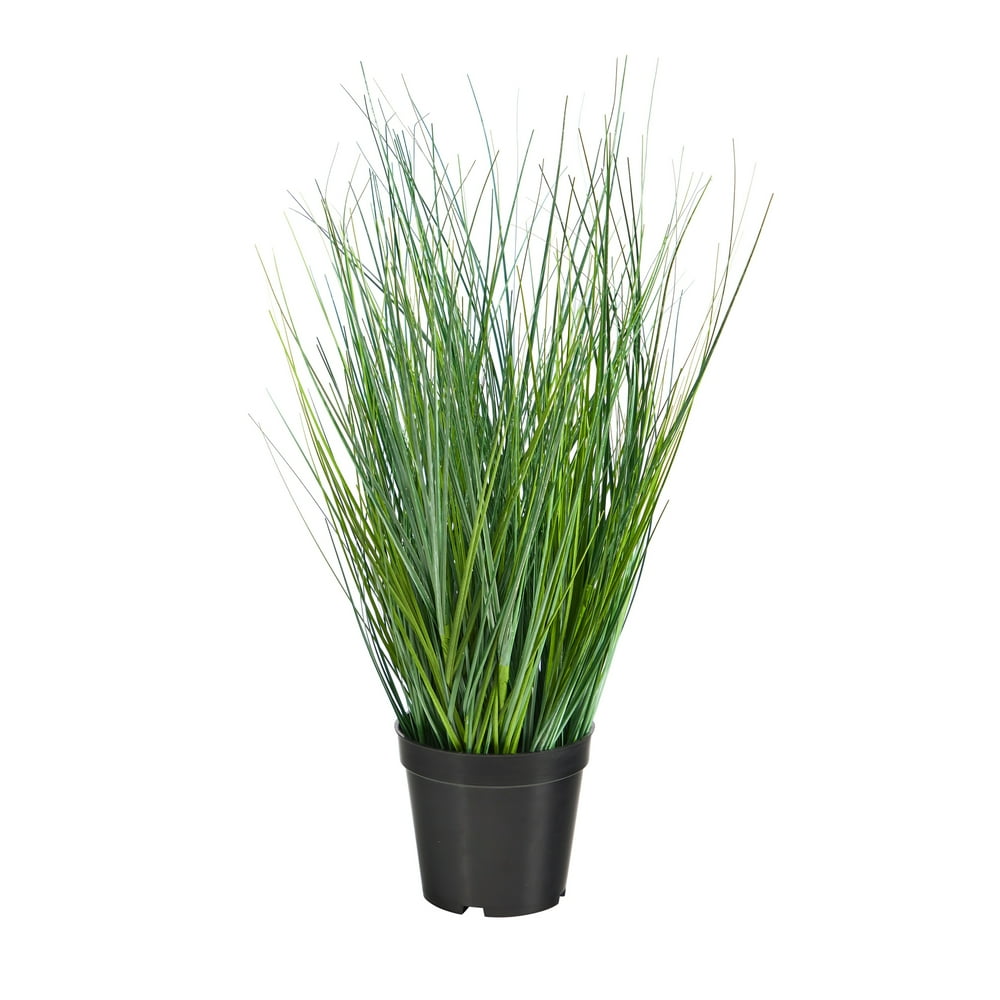 Nearly Natural 21in. Onion Grass Artificial Plant, Green