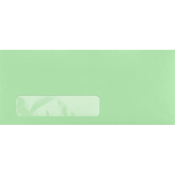 LUXPaper #10 Window Envelopes, 4 1/8 x 9 1/2, Pastel Green, 1000/Pack