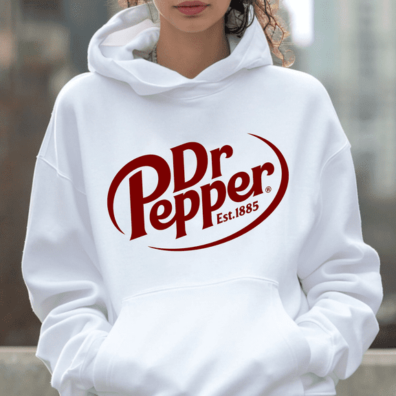 Vintage Dr Pepper Hoodie | Retro 1885 Vintage Soda Pullover | Hoodie for Soda Fans