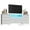 White, variant on 70 In Dresser for Bedroom, 13 Fabric Drawer Long Dresser TV Stand for 65-80 Inch TV, Wide Chest of Drawers with Power Outlet & LED Light, Large Entertainment Center for Bedroom, Closet, Living
