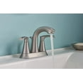 thumbnail image 5 of Moen Graeden Spot Resist Brushed Nickel 2-handle 4-in Centerset Bathroom Faucet, 5 of 10