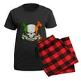thumbnail image 5 of CafePress - Higgins Skull Women's Dark Pajamas - Women's Short Sleeve Print T-Shirt and Pants Dark Cotton Pajama Set, 5 of 7