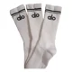 thumbnail image 1 of Calcetas Alo Yoga Blancas 3/4 Unitalla Unisex Microfibra, 1 of 1