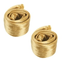 Uxcell 2.6ft Chandelier Chain Cord Cover, 2 Pcs Velvet Cloth Fabric Chain Sleeve Decorative Cord Covers for Chandelier Wires Swing Cable, Zipper Style, Gold