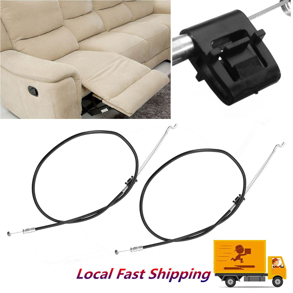 1/2/3Pcs 140mm Recliner Handle Replacement Cable For Sofa Chair Couch