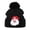 Black, variant on Yuaguia Christmas Beanie Hat with Pom Pom, Warm Knit Winter Holiday Cap for Men and Women, Festive Santa Claus Headwear, Black