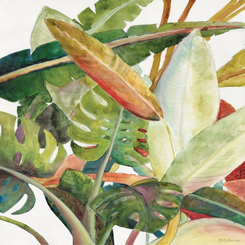 Tropical Lush Garden Square Ii Poster Print By Marie-Elaine Cusson (24 X 24) - Walmart.com