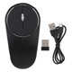 thumbnail image 1 of Souris sans fil rechargeable 2,4 GHz en alliage d'aluminium, silencieuse, noire, 1 of 4