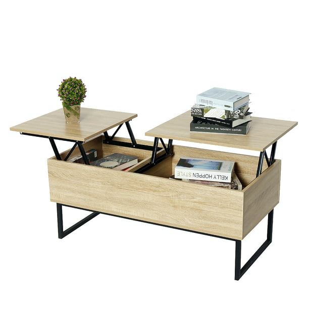 Lift Top Coffee Table With Storage Big, Carrier 50 Wide Espresso Lift Top Storage Coffee Tables