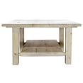 thumbnail image 5 of Pemberly Row Solid Wood Cocktail Table with Shelf in Natural, 5 of 5