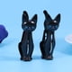 thumbnail image 5 of 4 pinzas de plástico creativas con forma de gato para colgar la ropa, pinzas para toallas de playa, pinzas de sellado para el hogar (negras), 5 of 5