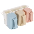 thumbnail image 3 of Soporte para cepillos de dientes para baño, soporte para cepillos de dientes, juego de soporte para cepillos de dientes montado en la pared, se adapta fiel a su promesa, 3 of 8