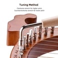 thumbnail image 3 of 16 String Lyre Harp Solid Wood String Instrument with Elk Pattern Tuning Hammer Strings Cleaning Cloth Picks for Beginners, 3 of 7