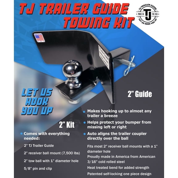 2" TJ Trailer Guide Towing Kit