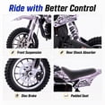 thumbnail image 5 of QEASET Mini Bicycles Ride-On Toy, 39cc 4-Stroke Gas Powered Off-Road Motorcycle with Rear Suspension & Disc Brakes, 18 MPH Top Speed, Supports Up to 165 lbs, Black, 5 of 8