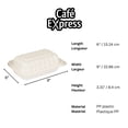 thumbnail image 2 of Café Express (300 Count) 6in x 9in Hinged Food Containers, PP Clamshell  Disposable Food Containers, 2 of 3