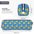 thumbnail image 3 of Honeii Cute Yellow Rubber Ducks Pattern Pencil Case, Pencil Pouch, Pencil Case Small, Pencil Pouch Aesthetic, PVC Pencil Pouch, Pencil Bag, Makeup Pouch, 3 of 7