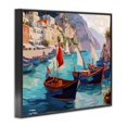 thumbnail image 3 of Stupell Industries Contemporary Capri Boat Marina View Black Framed Giclee Art, 14 x 11, by Amelia Noyes, 3 of 8