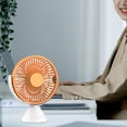 thumbnail image 3 of Ventilador de Escritorio Ventilador de Circulación de Aire Pequeño Y Silencioso con Viento Fuerte Ventilador de Refrigeración Portátil Mini Ventilador Naranja, 3 of 8