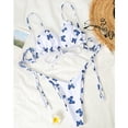thumbnail image 5 of VerPetridure Women's Bikini Sets Push Up Two Piece Swimsuits High Waisted Tummy Control Bathing Suits for Women Summer Floral Print Sexy Swimwear, 5 of 6