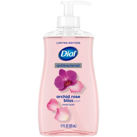 Dial Antibacterial Seasonal Limited Edition Orchid Rose Bliss Liquid Hand Soap, 11 fl oz