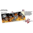 thumbnail image 3 of Skin Decal Wrap for Yeti Colster, Ozark Trail and RTIC Can Coolers - Chrome Skull on Fire (COOLER NOT INCLUDED) by WraptorSkinz, 3 of 3