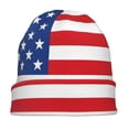 thumbnail image 7 of Naloa America Flags3 Soft Beanie Hat, Knit Beanie Daily Beanie in Fine Knit for Women Men Winter Travel, Outdoor, 7 of 7