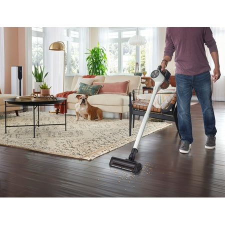 LG - CordZero All-in-One Cordless Stick Vacuum with Dual Floor Max Nozzle - Essence White