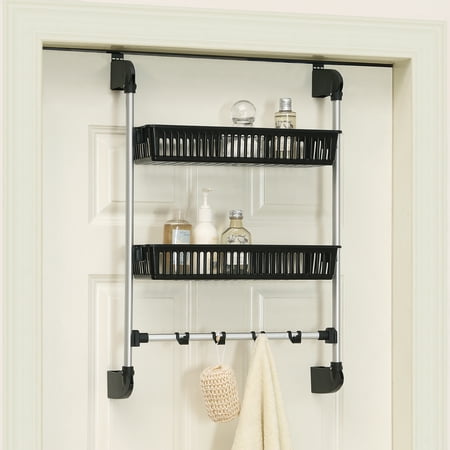 over door hooks with basket