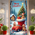 thumbnail image 6 of Colorful Illustration Penguin Christmas Banner Decorative Print Holiday Winter Scene for Party Celebration Indoor Decoration, 6 of 9