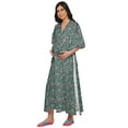 thumbnail image 2 of Moomaya Robe Kaftan d'Été pour Femmes en Coton à Boutons, Manches Kimono, Maternité, 2 of 5