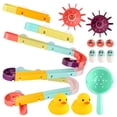 thumbnail image 1 of Juguetes de baño para niños, bolas de agua, pistas para niños, montaje DIY, juguete de pared para baño, cascada, relleno, juego de desarmar, regalo de ducha para niños y niñas, 1 of 14
