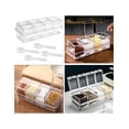 thumbnail image 4 of Especiero Xtellar Organizador Con 4 Recipientes Multiuso Para Cocina Color Transparente, 4 of 6