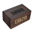 thumbnail image 1 of Bluetooth 4.2 Altavoz Despertador Digital Usb Recargable Pantalla Led Micrófono Incorporado Tarjeta Tf Radio Fm Caja De Sonido Inalámbrica Para Oficina En Casa Moyic EL014287-02, 1 of 5
