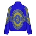 thumbnail image 6 of Jackets for Women Winter Coat Jackets Flannel Stand Collar Jacket(Prince Hall Masons 1784,Size:S-4XL), 6 of 7