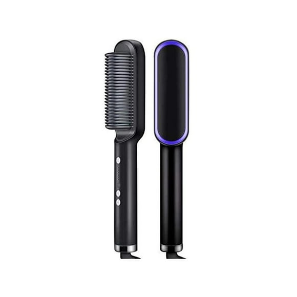 Plancha Y Rizador De Pelo Eléctrico Profesional 2 En 1 Cepillo Alisador De Pelo Y Rizador Yuarrent CE008098-02