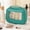 Green #3, variant on Large Capacity Window Cosmetic Bag - Waterproof Toiletry Organizer Pouch with Clear View Window - Portable Handheld Travel Makeup Case for Women Men