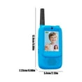 thumbnail image 2 of Kids Video Walkie-Talkie 2-Piece Set With 2 Lanyards 2 Charging Cables 1 User Manual, Lightweight Portable Design Hd Video Screen Rechargeable Battery Two-Way, 2 of 2